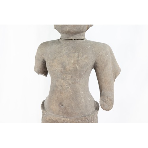 287 - A Cambodian Statue of Vishnu from the 10th Century Pre-Angkor Period.

H: Approximately 82cm