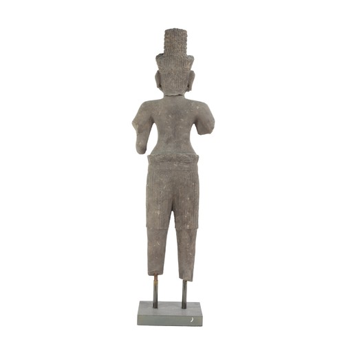 287 - A Cambodian Statue of Vishnu from the 10th Century Pre-Angkor Period.

H: Approximately 82cm