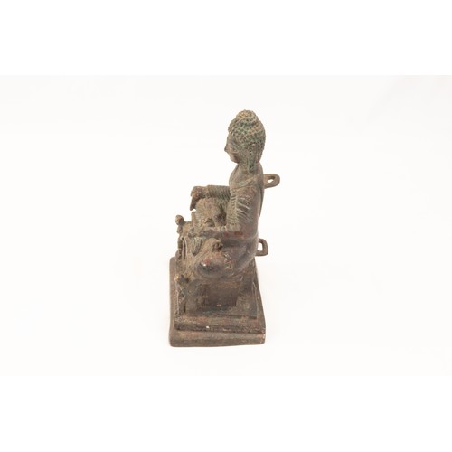 267 - An Ancient Tibetan Bronze Buddhist Figure of Sakyamuni.

H: Approximately 20cm

Part of a British co... 