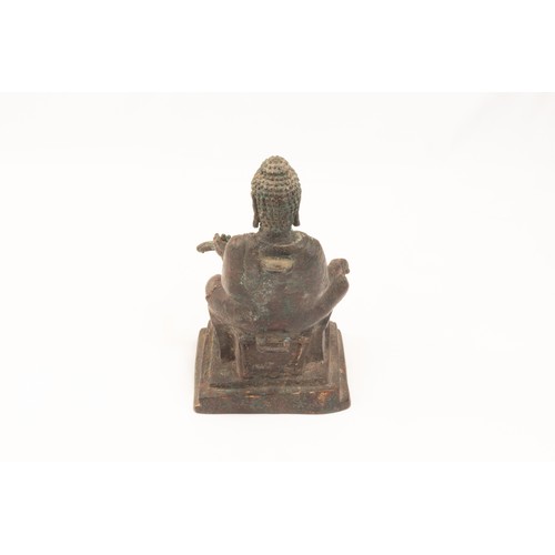 267 - An Ancient Tibetan Bronze Buddhist Figure of Sakyamuni.

H: Approximately 20cm

Part of a British co... 