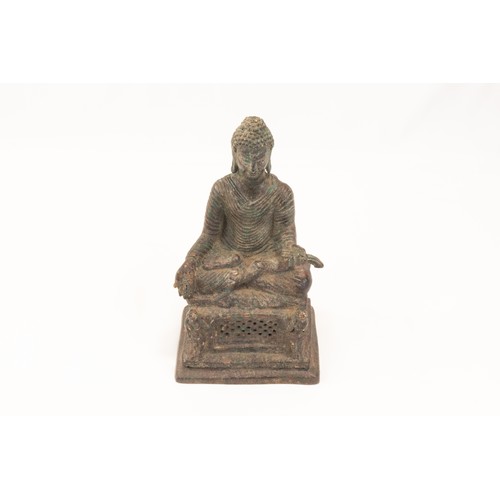 267 - An Ancient Tibetan Bronze Buddhist Figure of Sakyamuni.

H: Approximately 20cm

Part of a British co... 