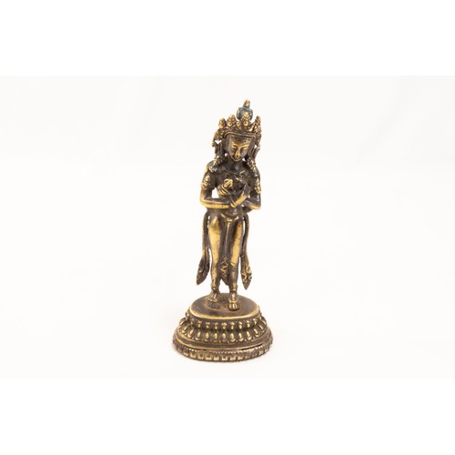 268 - A Tibetan Bronze Buddhist Figure of Tara from the 19th Century.

H: Approximately 17.5cm