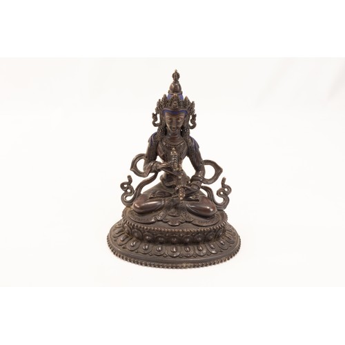 269 - A Tibetan Bronze Buddhist Figure of Vajrasattva from the 19th Century.

H: Approximately 17cm