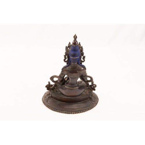 269 - A Tibetan Bronze Buddhist Figure of Vajrasattva from the 19th Century.

H: Approximately 17cm