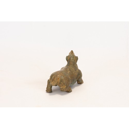 106 - **NO RESERVE**
A Chinese Bronze Figure of a Rhino.

L: Approximately 8.5cm