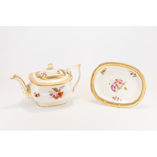 25 - A Regency Grainger Tea Pot & Stand Circa 1815/20.

H of Tea Pot: Approximately 26cm
L of Stand: Appr... 