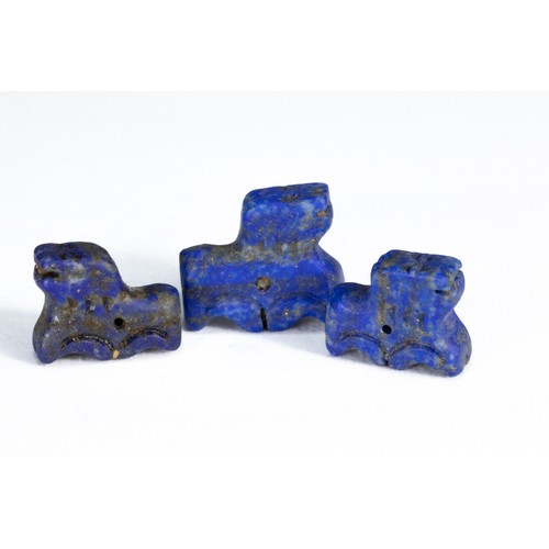 335 - **NO RESERVE**

A Lot of 3 Lapis Lazuli Figures of Animals.

L: Approximately 2, 2, 2.2cm