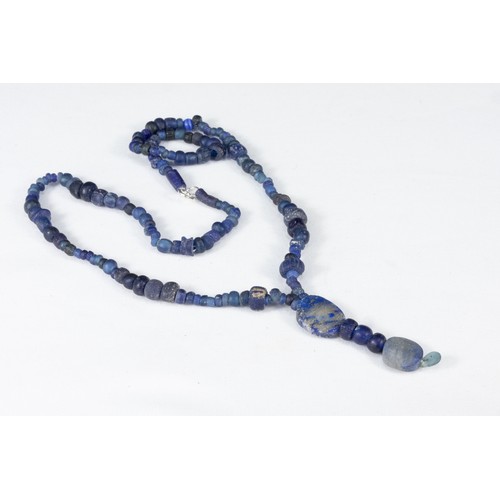 347 - An Ancient Lapis Lazuli & Glass Necklace. 

Half L: Approximately 22.5cm