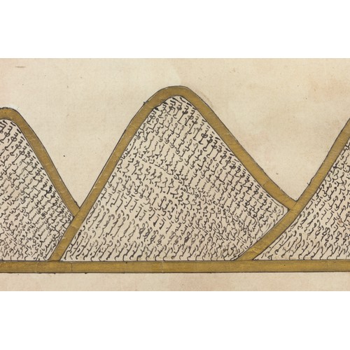 244 - An Islamic Calligraphy of the Ship of the Prophet Nuh Decorated with Islamic Inscription from the 19... 