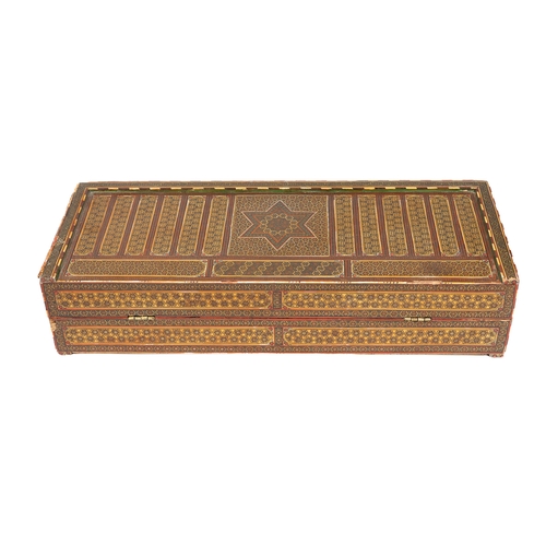 250 - An Islamic Kattam Work Game Box from the 19th Century.

Approximately 54x41x11cm