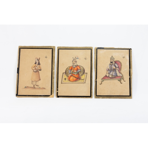 172 - A Lot of 3 Islamic Qajar Drawings from the 19th Century.

Approximately 16.5cm x 23cm