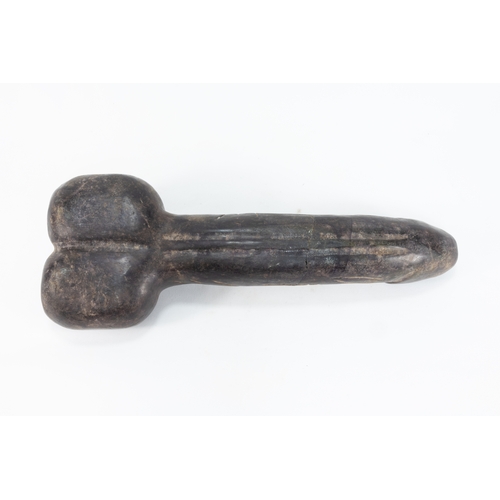 92 - A Chinese Tibetan Carved Stone Phallus.

L: Approximately 29cm