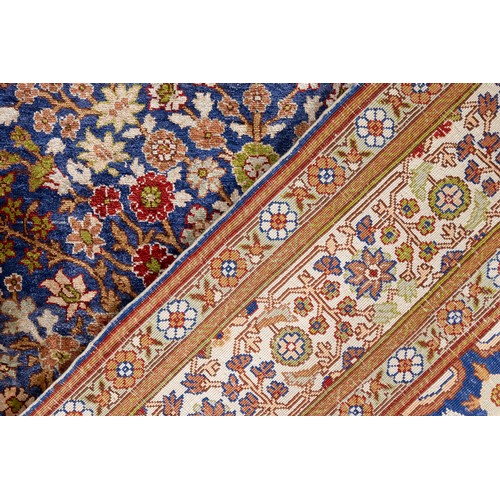 74 - A Turkish Silk Hereke Rug

Warp: Silk
Weft: Silk
Pile: Silk

Approximately 143cm x 95cm