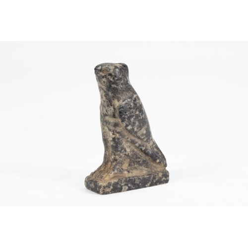 34 - An Egyptian Probably Steatite Carving Figure of Horus from the Ptolemaic Period.

H: Approximately 5... 