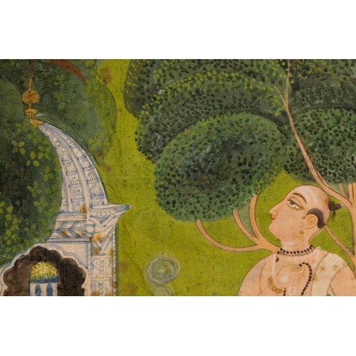 293 - A Bengali Ragini Northern Deccan Painting with Rajasthan Influence from the 20th Century.

Approxima... 