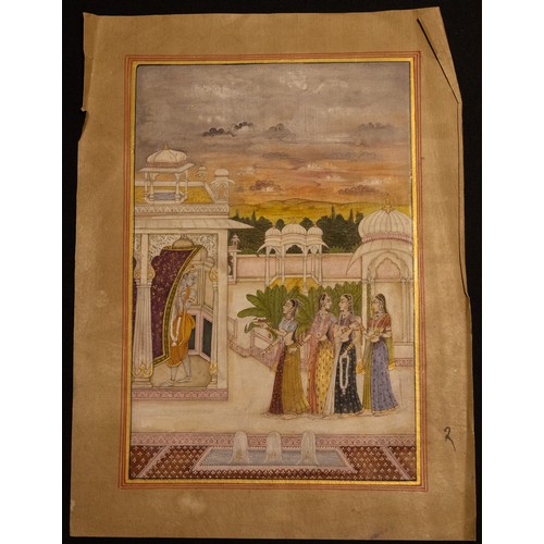 295 - A Rare Indian Illustrated Manuscript of Poetry Depicting Nagari Das, Prince Savant Singh of Kishanag... 