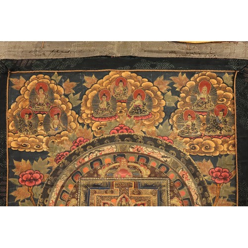 67 - A Tibetan Mandala Thangka Painting from the Early 20th Century.

Approximately 45cm x 33cm