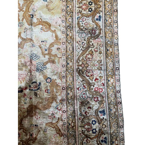 75 - An Extremely Fine Persian Qum Silk Rug.

Approximately 207cm x 144cm