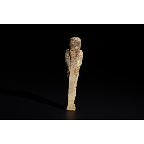 164 - An Egyptian Faience Ushabti Circa 625 B.C. Inscribed with Hieroglyphs.

H: Approximately 10.5cm

Pro... 