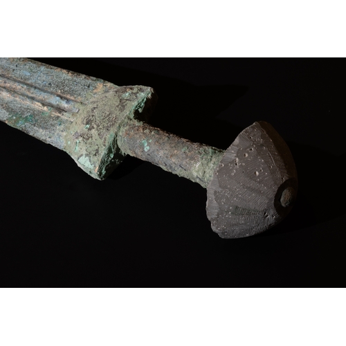 286 - A Luristani Bronze Sword from 2000 B.C. - 1200 B.C.

L: Approximately 52.3cm

Private Collector from... 