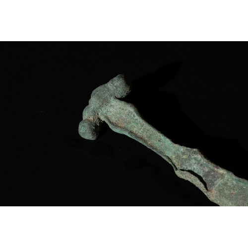 288 - A Luristani Bronze Sword from 2000 B.C. - 1200 B.C.

L: Approximately 27.3cm

Private Collector from... 