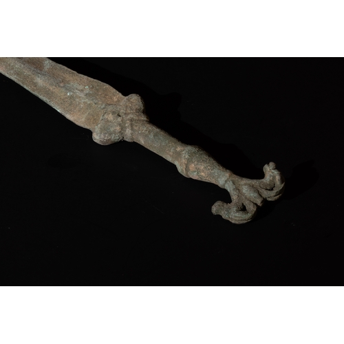 294 - A Luristani Bronze Sword from 2000 B.C. - 1200 B.C.

L: Approximately 37cm

Private Collector from U... 