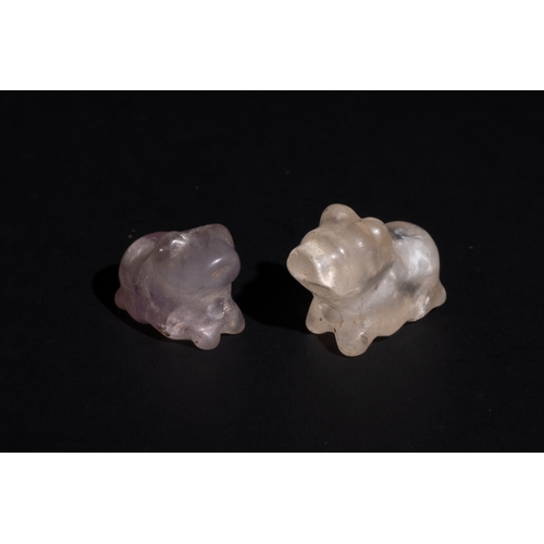 2 - **NO RESERVE**

A Lot of 2 Near Eastern Crystal Figures of Animals.

L: Approximately 1.3cm & 1.1cm
... 