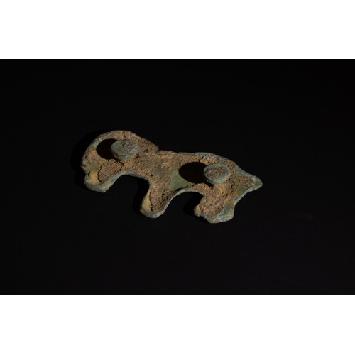 246 - An Ordos Bronze Animal Mount, Probably a Horse, 6th-2nd Century A.D.

Approximately 8.6cm x 4.5cm

P... 