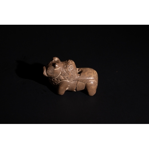 253 - A Near Eastern Stone Figure of a Cow Probably Ancient.

Approximately 6cm x 4.2cm