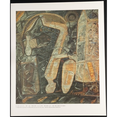 48 - A Collection of 6 Images of Contemporary Indian Artworks from the National Gallery of Modern Art.

I... 