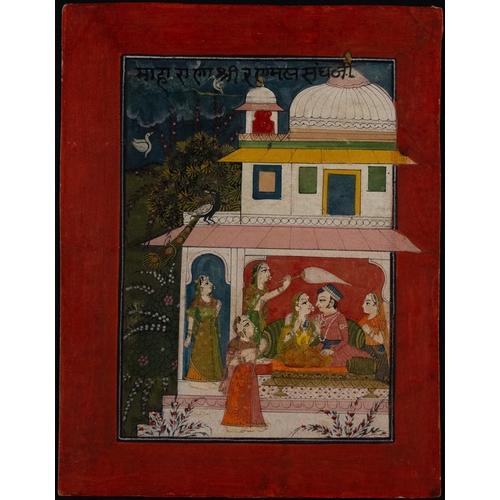 63 - An Indian Illustration to a Ragamala Series: Ramkali Ragini, Sirohi, Circa 20th Century.

Approximat... 