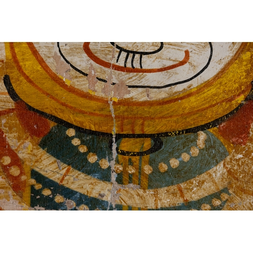 70 - An Indian Orissa Jagannath Puri, Made with Natural Pigments, 19th Century.

Approximately 45.5cm x 3... 