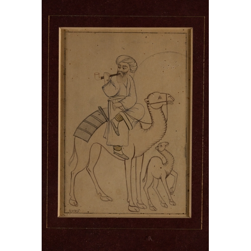 15 - ** NO RESERVE **

A Lot of 3 Islamic Ottoman Miniatures of Men; One Standing, One on a Camel, One on... 