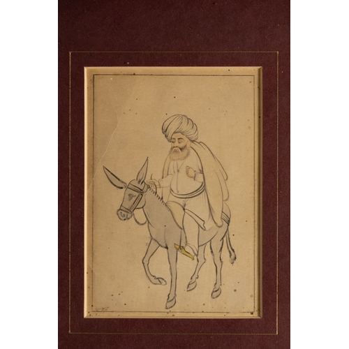 15 - ** NO RESERVE **

A Lot of 3 Islamic Ottoman Miniatures of Men; One Standing, One on a Camel, One on... 