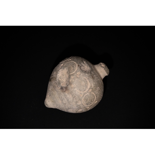 262 - A Lot of 3 Medieval Terracotta Containers Probably Used as Hand Grenades.

H: Approximately 11.5cm, ... 