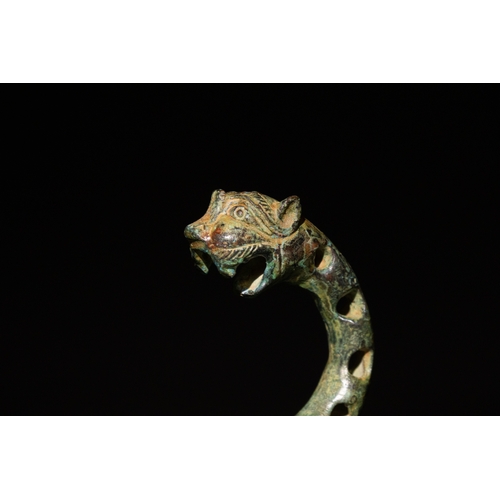 139 - An Islamic Bronze Lion Decorated with Intricate Openwork.

H: Approximately 27.5cm
L: Approximately ... 