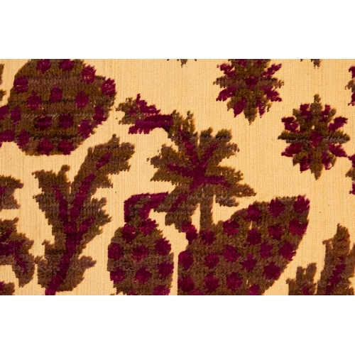 145 - An Islamic Turkish Ottoman Velvet Textile Decorated with Floral Patterns, 19th Century.

Approximate... 