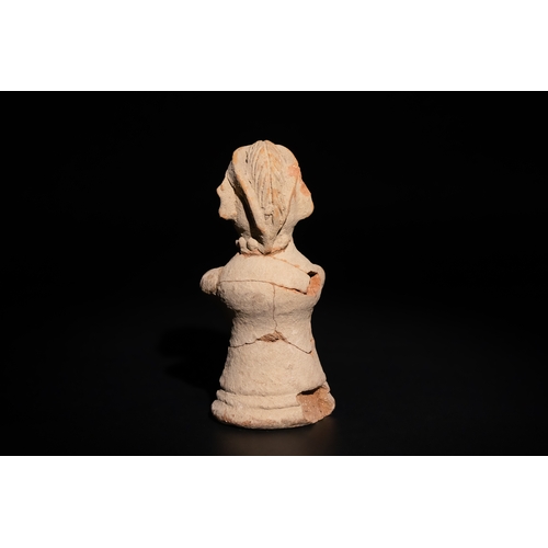 272 - A Terracotta Religious Votive, 3rd-2nd Millennium B.C., Harappa or Indus Valley.

H: Approximately 1... 