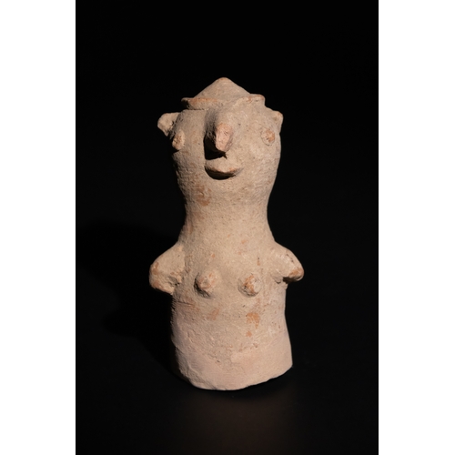 273 - A Terracotta Religious Votive, 3rd-2nd Millennium B.C., Harappa or Indus Valley.

H: Approximately 1... 