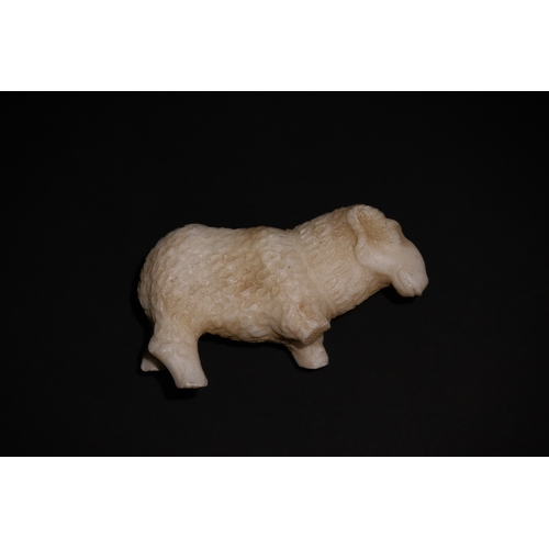 277 - An Alabaster/ Marble Fragmentary Ram, Probably Hellenistic Period.

L: Approximately 10.3cm
H: Appro... 