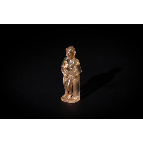 282 - A Rock Crystal Statue of the Goddess Venus, Probably Late Roman or Later.

H: Approximately 5.2cm