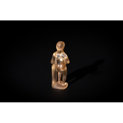 282 - A Rock Crystal Statue of the Goddess Venus, Probably Late Roman or Later.

H: Approximately 5.2cm