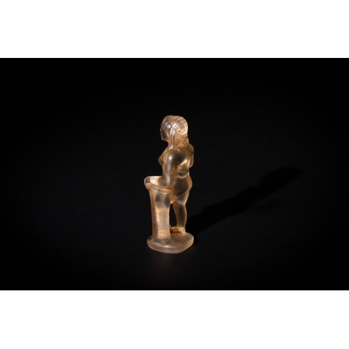 282 - A Rock Crystal Statue of the Goddess Venus, Probably Late Roman or Later.

H: Approximately 5.2cm