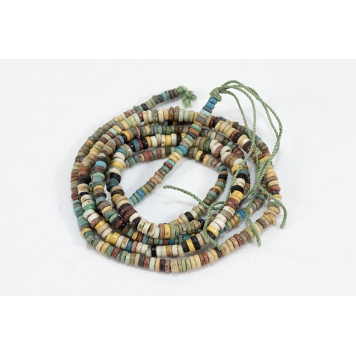 347 - **NO RESERVE**

A Large Single Strand Egyptian Polychromatic Faience Necklace from 664 - 332 B.C.

L... 