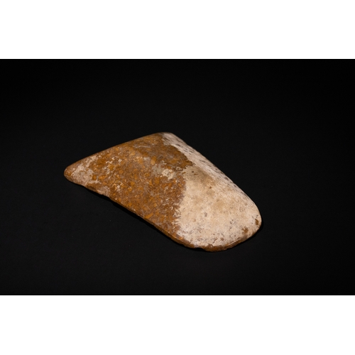 77 - A Stone Fragment from a Mould, Archaic Greek Period, 700-600 B.C.

L: Approximately 14.7cm