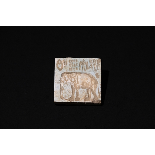 83 - A Rare Indus Valley Steatite Seal Depicting an Elephant with Inscriptions, 3300-1300 BCE.

Approxima... 