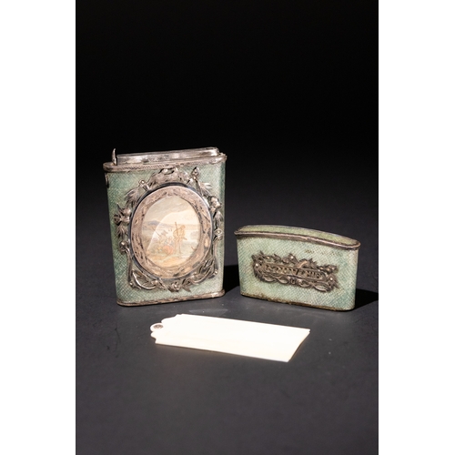 29 - A French Silver Mounted Souvenir Carnet de Bal, Late 18th Century.

Approximately 8.6 x 5 x 0.5cm