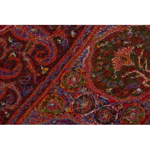 345 - A Persian Kermani Hand Embroidered Pateh Tapestry, 19th Century.

Approximately 170 x 120cm

Provena... 