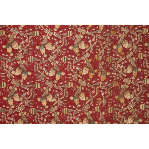 346 - An Ottoman Silk Metal-Threaded Hand Embroidered Tapestry, 19th Century.

Approximately 170 x 120cm

... 