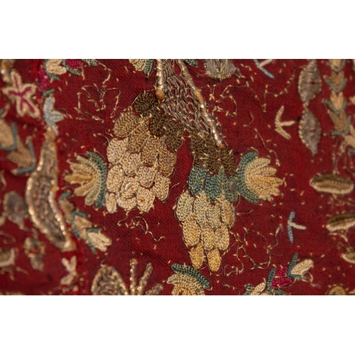 346 - An Ottoman Silk Metal-Threaded Hand Embroidered Tapestry, 19th Century.

Approximately 170 x 120cm

... 